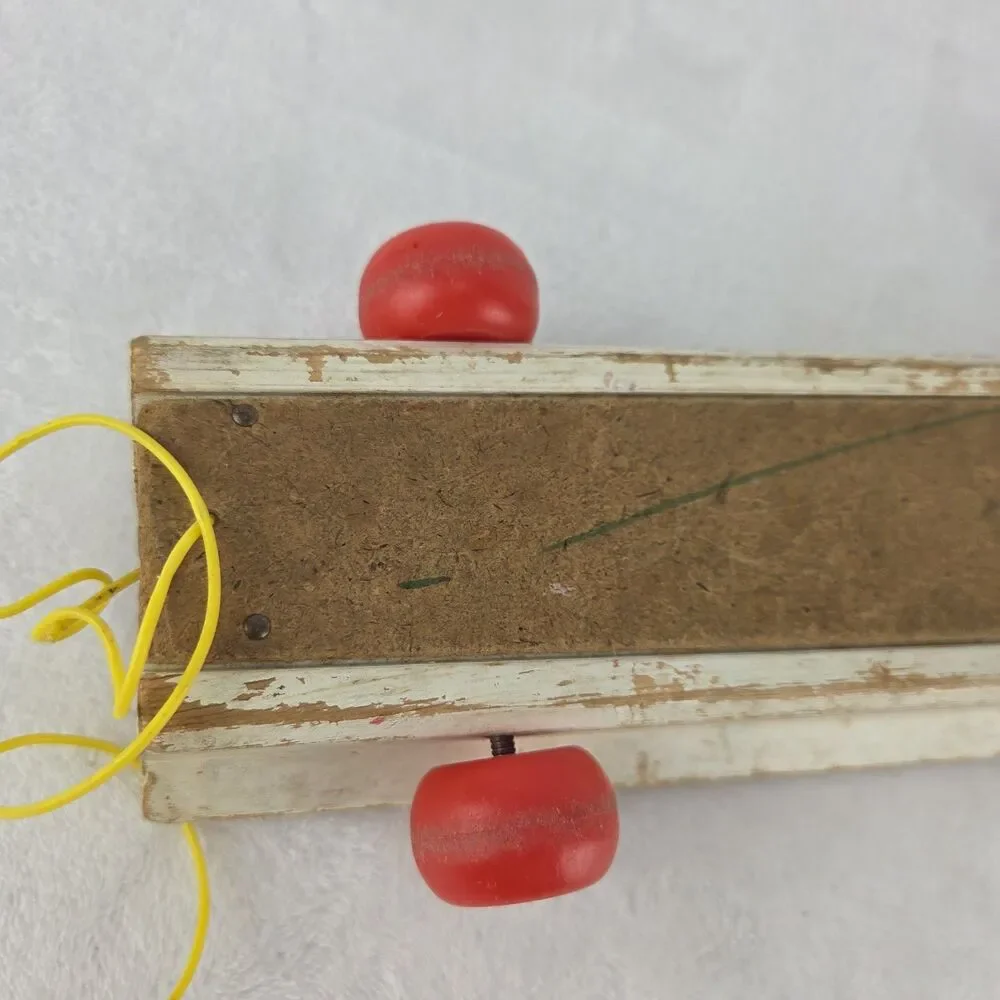 Vintage 1978 Fisher-Price No 870 Musical Xylophone Pull-a-Tune Toy W/ Mallet USA